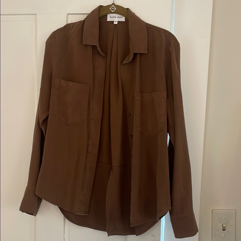 Bella Dahl Brown Button-Up Shirt